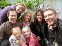 Steffi und Lutz, Elisabeth, Catherine und Bertrand mit Gabrielle und Joachim [Bild 8/10]