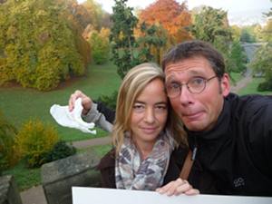 Steffi und Lutz Ende 2010 anlässlich Elke und Volkers Umzug von Wuppertal nach Rommerkirchen [Bild 1/4]