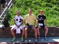 Lutz, Volker und Birger Heuser als Staffel beim Bever-Triathlon - 2009 [Bild 3/9]