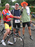 Lutz, Volker und Birger Heuser als Staffel beim Bever-Triathlon - 2006 [Bild 2/9]